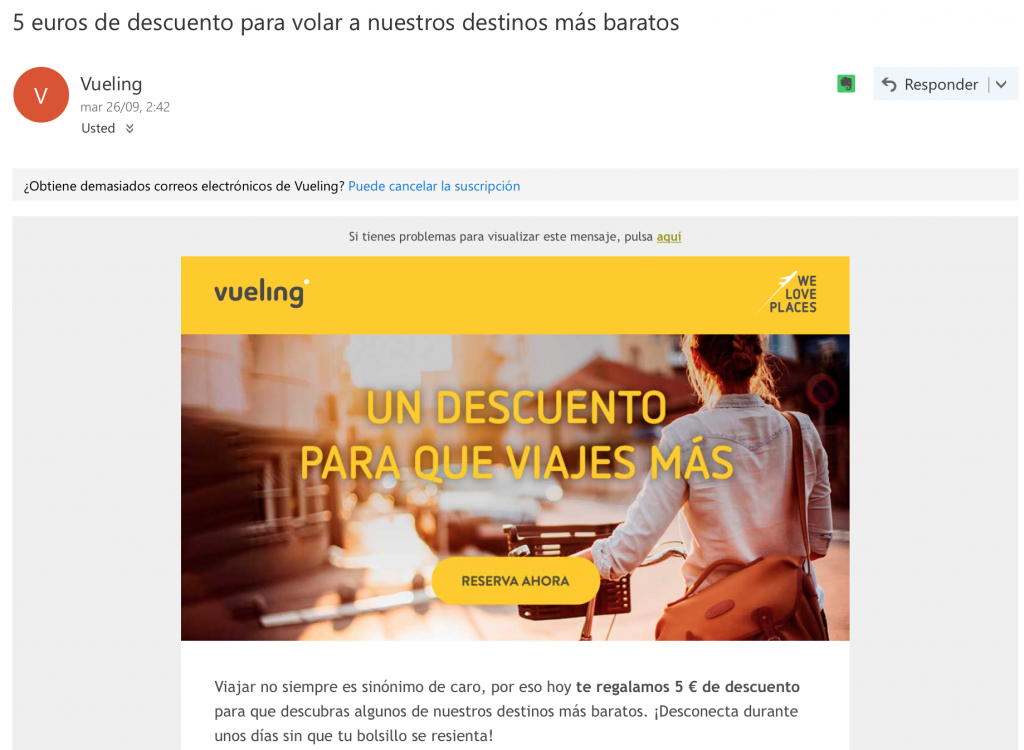 Anuncio Email Marketing